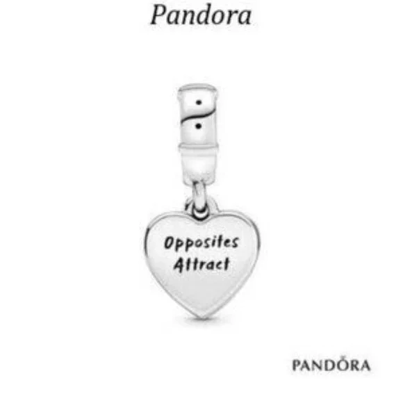 Pandora Disney Lady and the Tramp Heart Dangle Charm - Picture 4 of 5